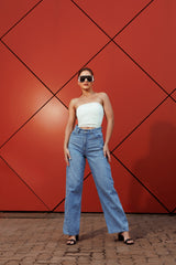 Utility Seam Wide-Leg Jeans In-store 29th Aug