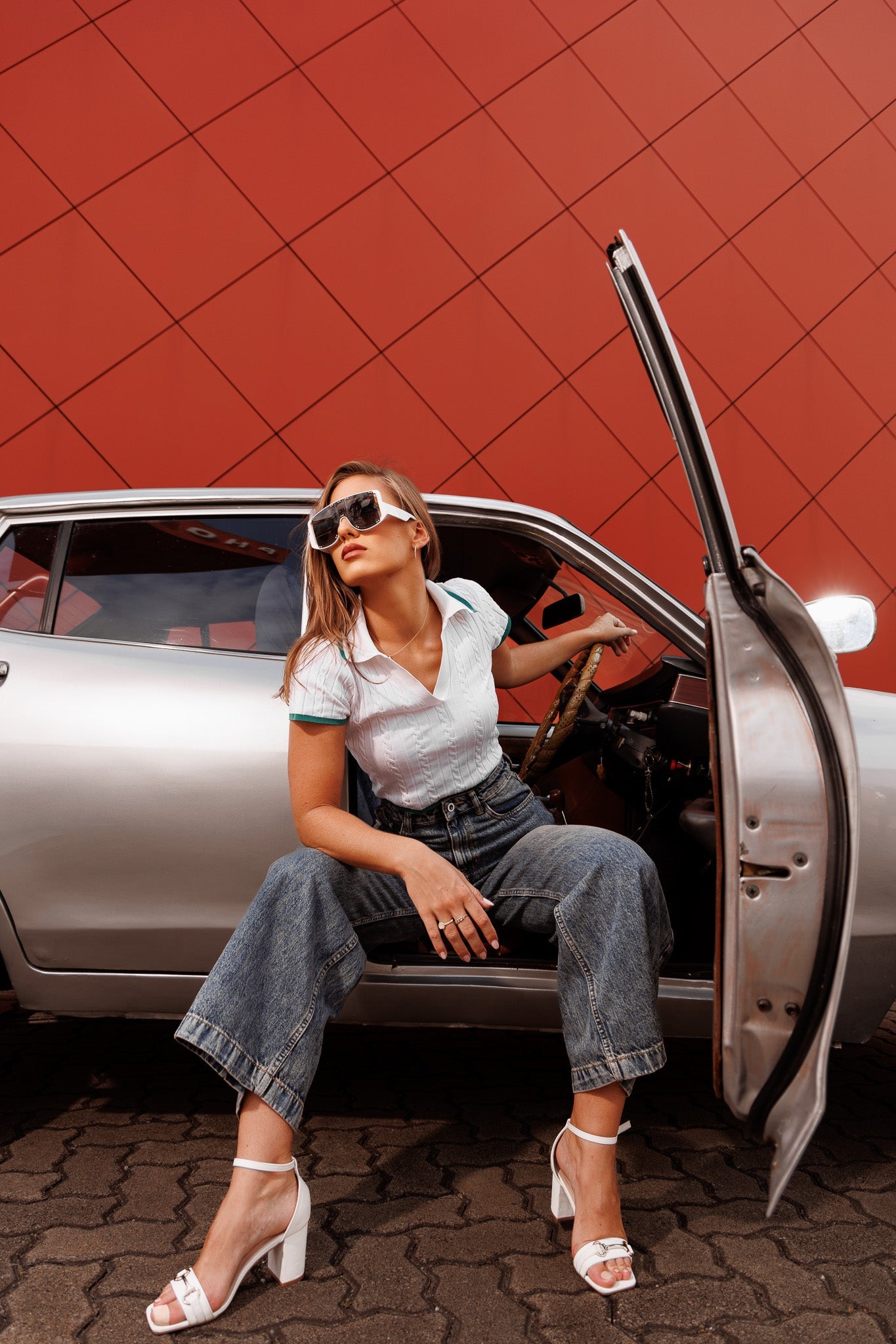 High-Rise Vintage wide Jeans