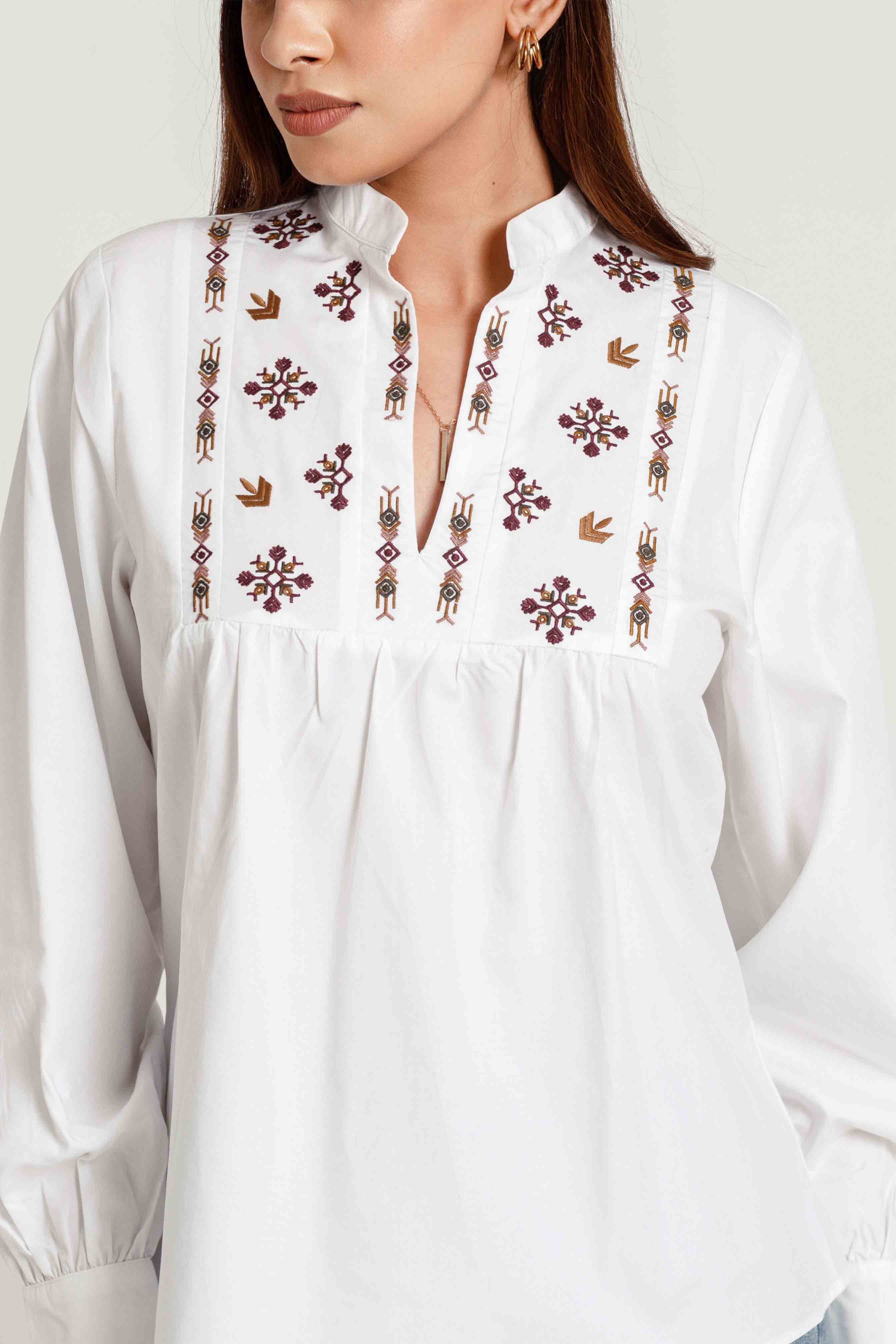 Noah Embroidery Top