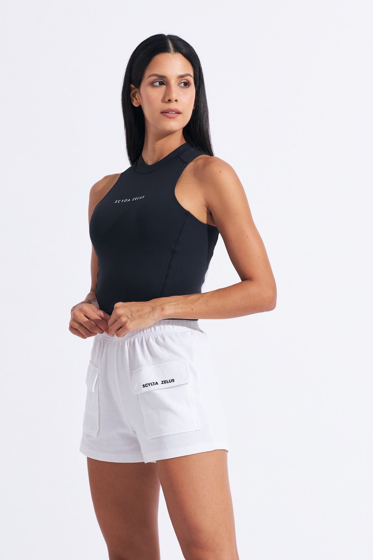 Pocket Detailed Active Waffle Shorts