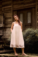Mira Flor Linen Dress