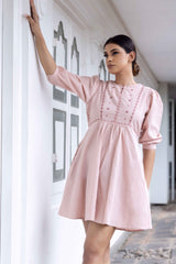 Dreamy Star Linen Dress