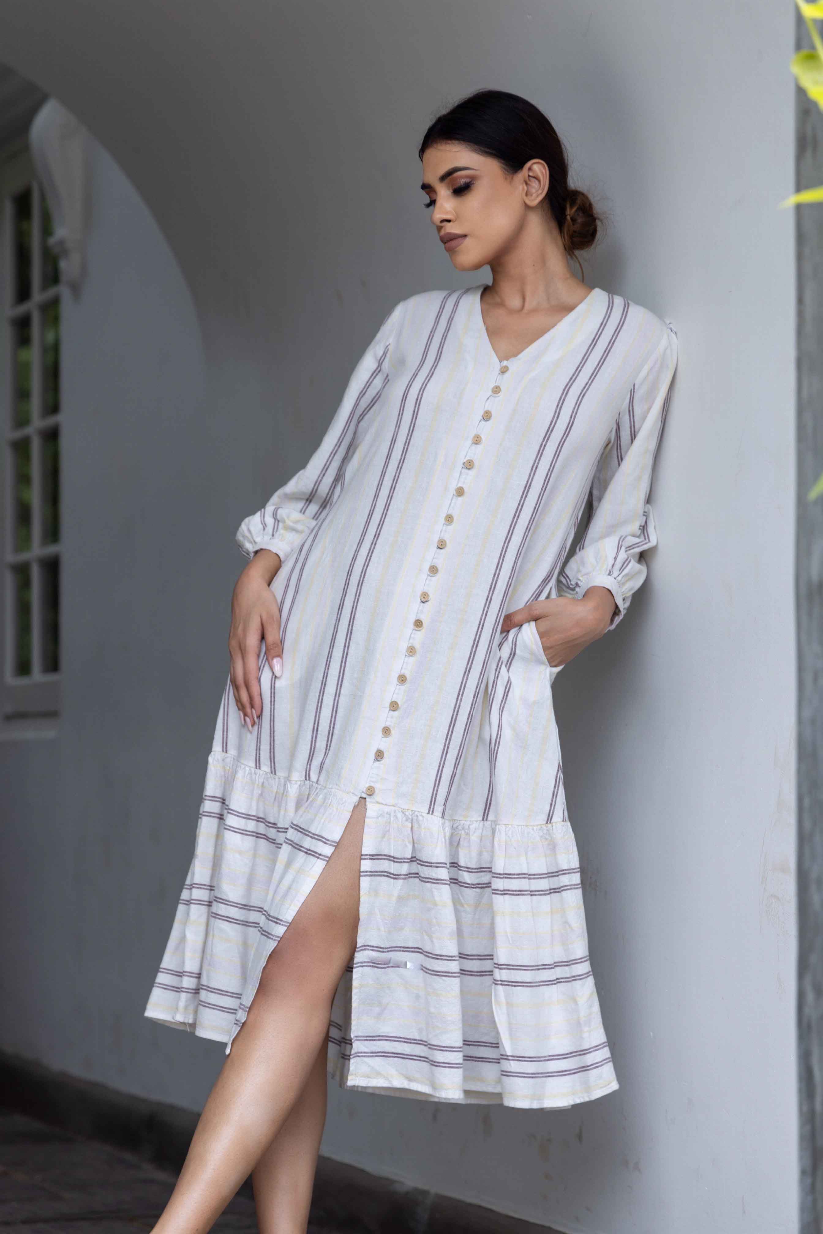 Summer Capri Clara Linen Dress