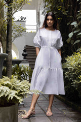 Serene Harmony Linen Dress