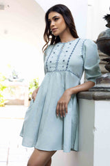 Dreamy Star Linen Dress