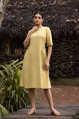 Pure Elegance Linen Dress