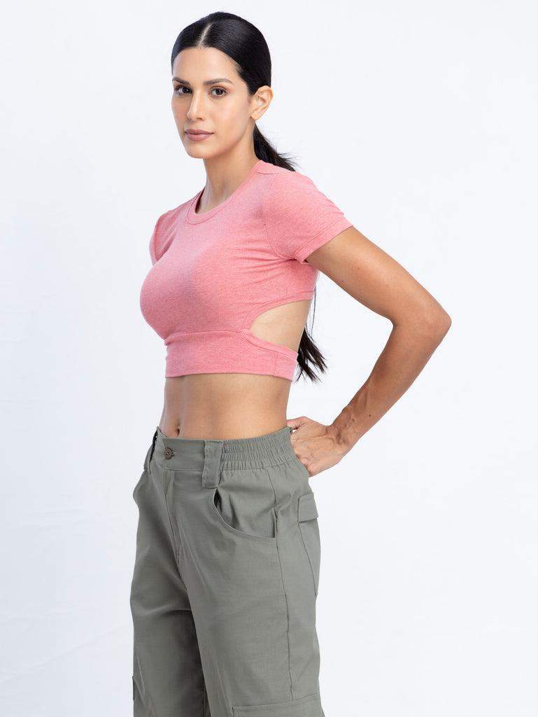 Sun breeze Crop Top with back cutout detail