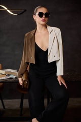 Color Block Two Way WW Crop Blazer