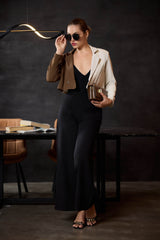 Color Block Two Way WW Crop Blazer