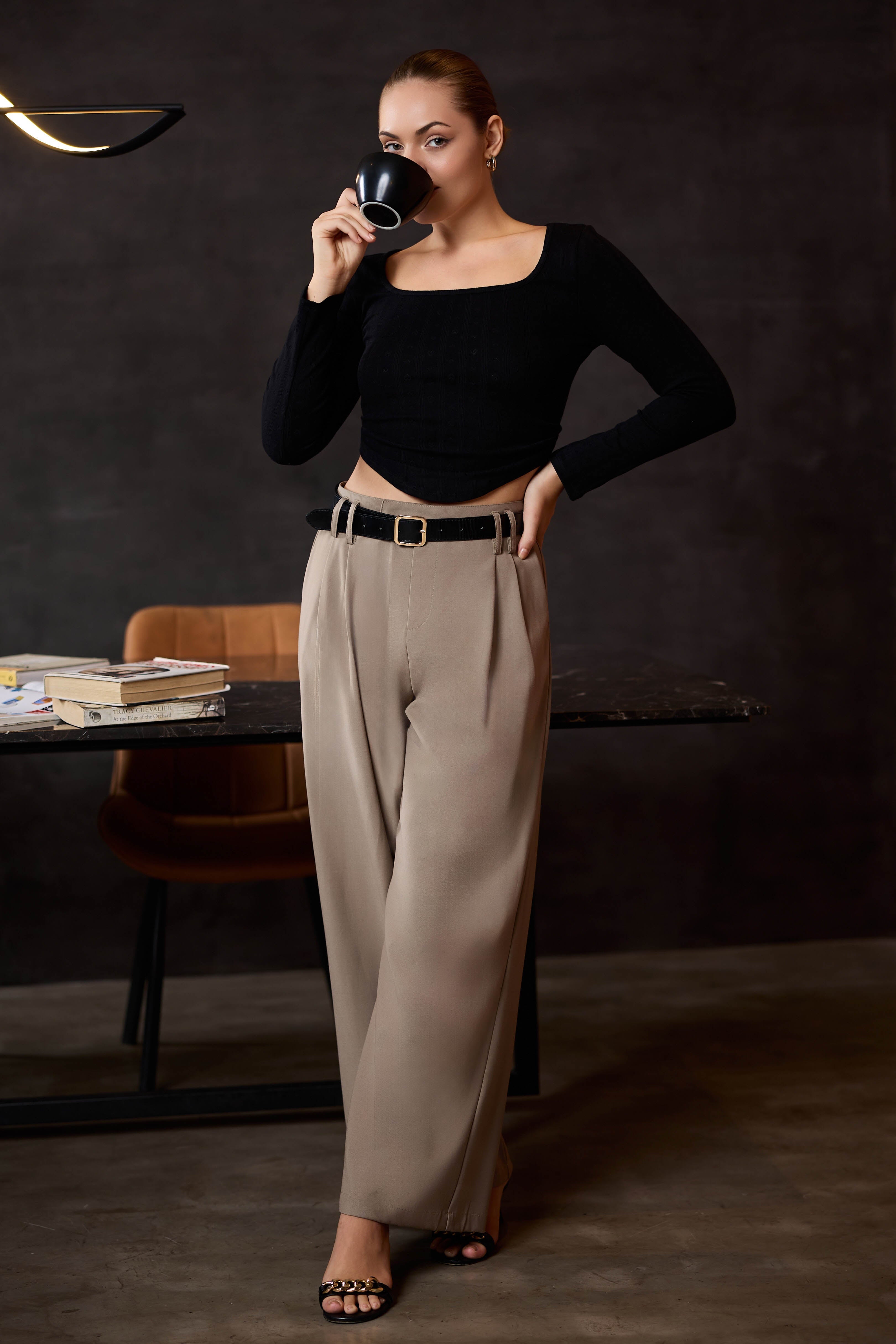 Flowy Tailored Work Wear Trouser
