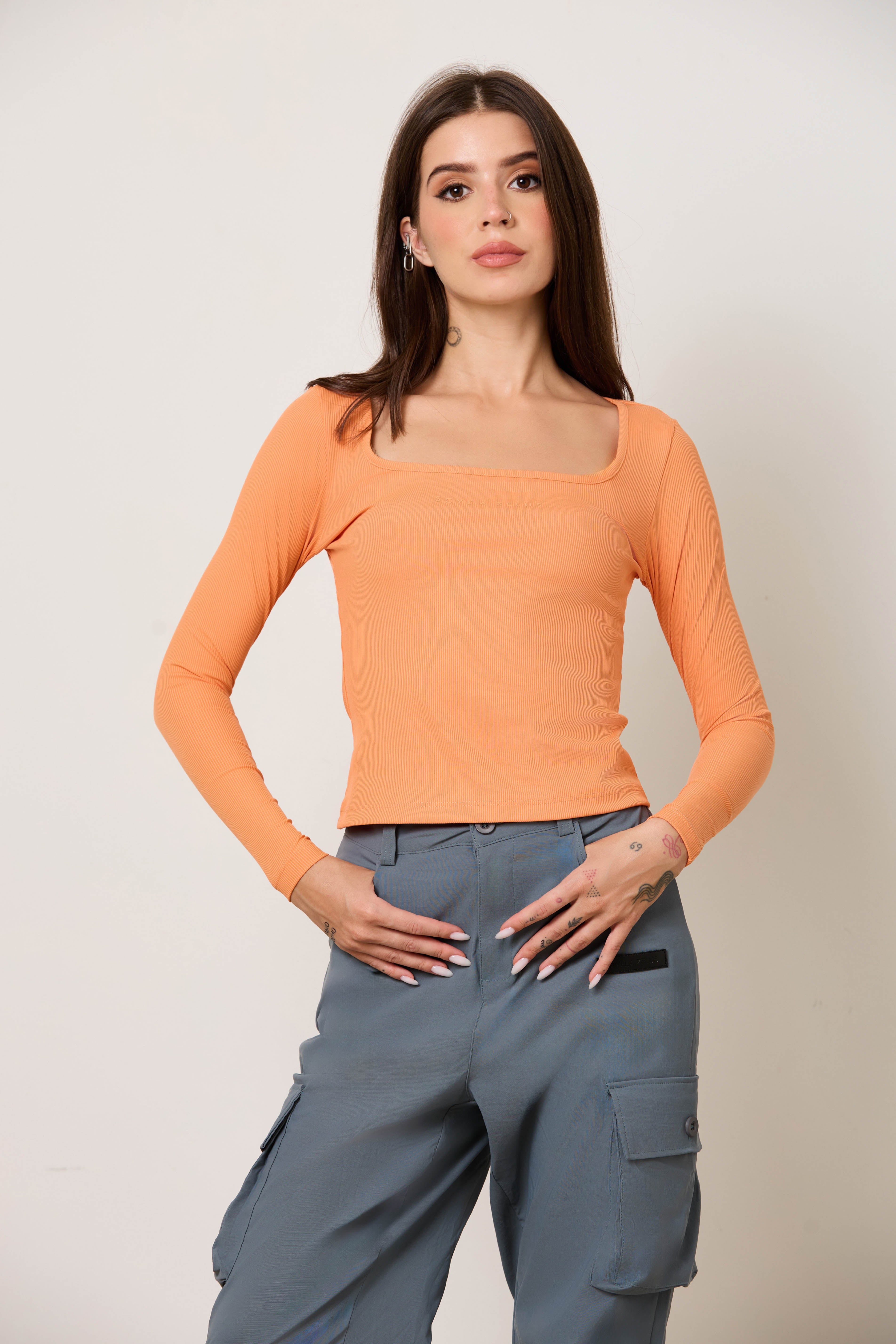 Squared Off Rib Tee