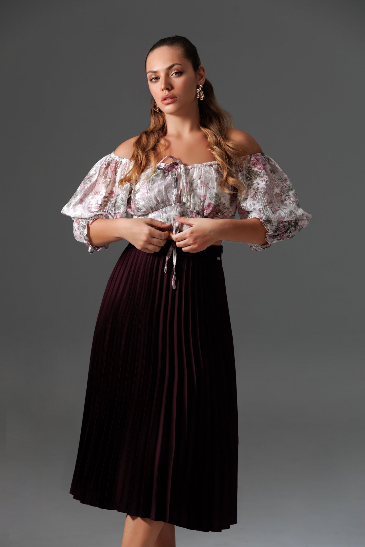 Ember Off Shoulder Knot Top