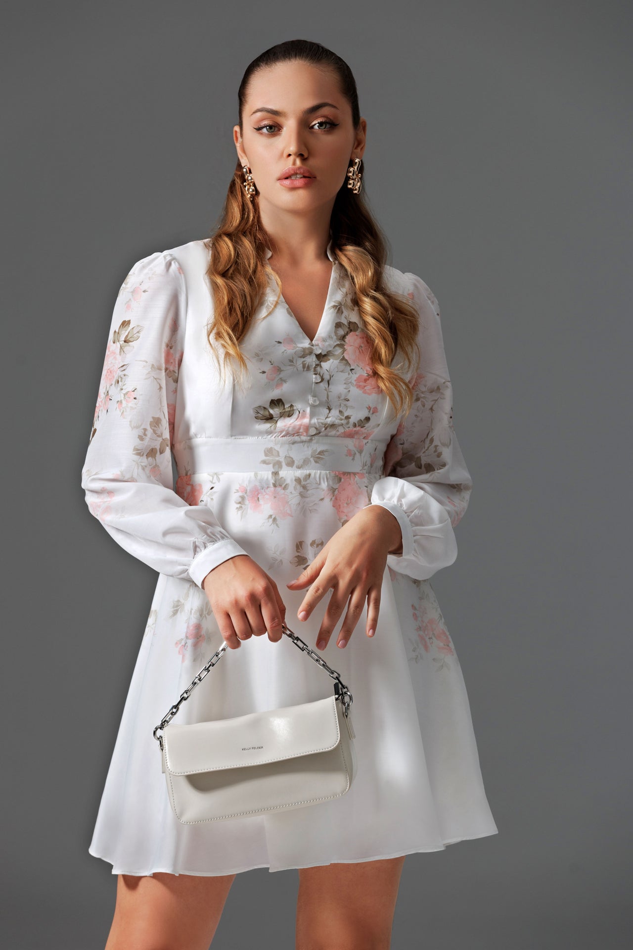 Daphne Floral Mini Dress in-store date by 10th Dec.