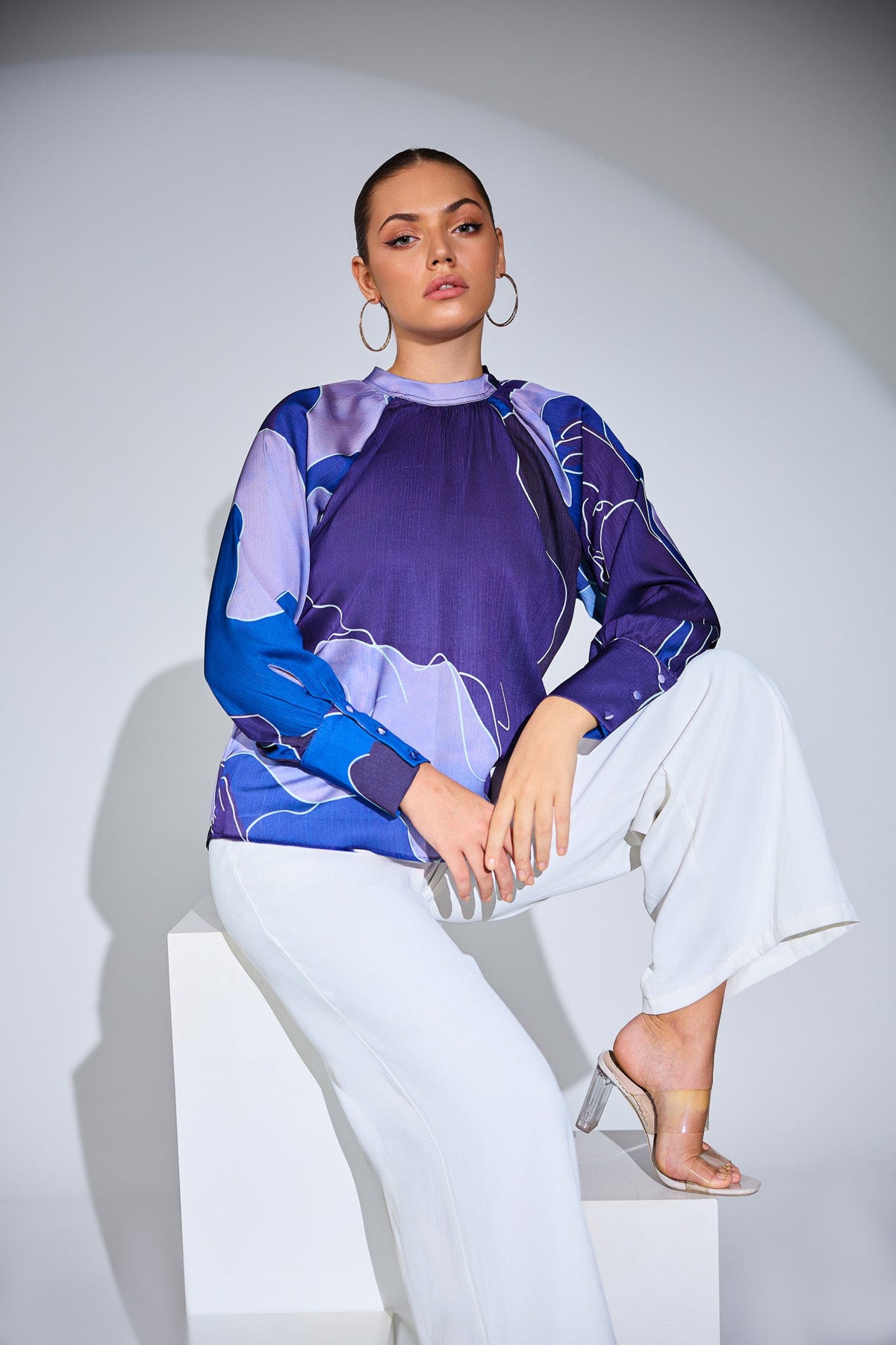 Skyline Bloom Long Sleeve Top