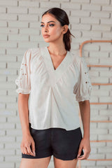 Lorelei Floral Embroidery Top