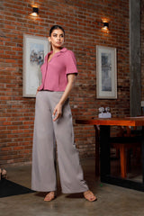 Bossy Lady High Waist Wide Leg Pant