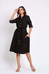 Leah Button Down Shirt Dress