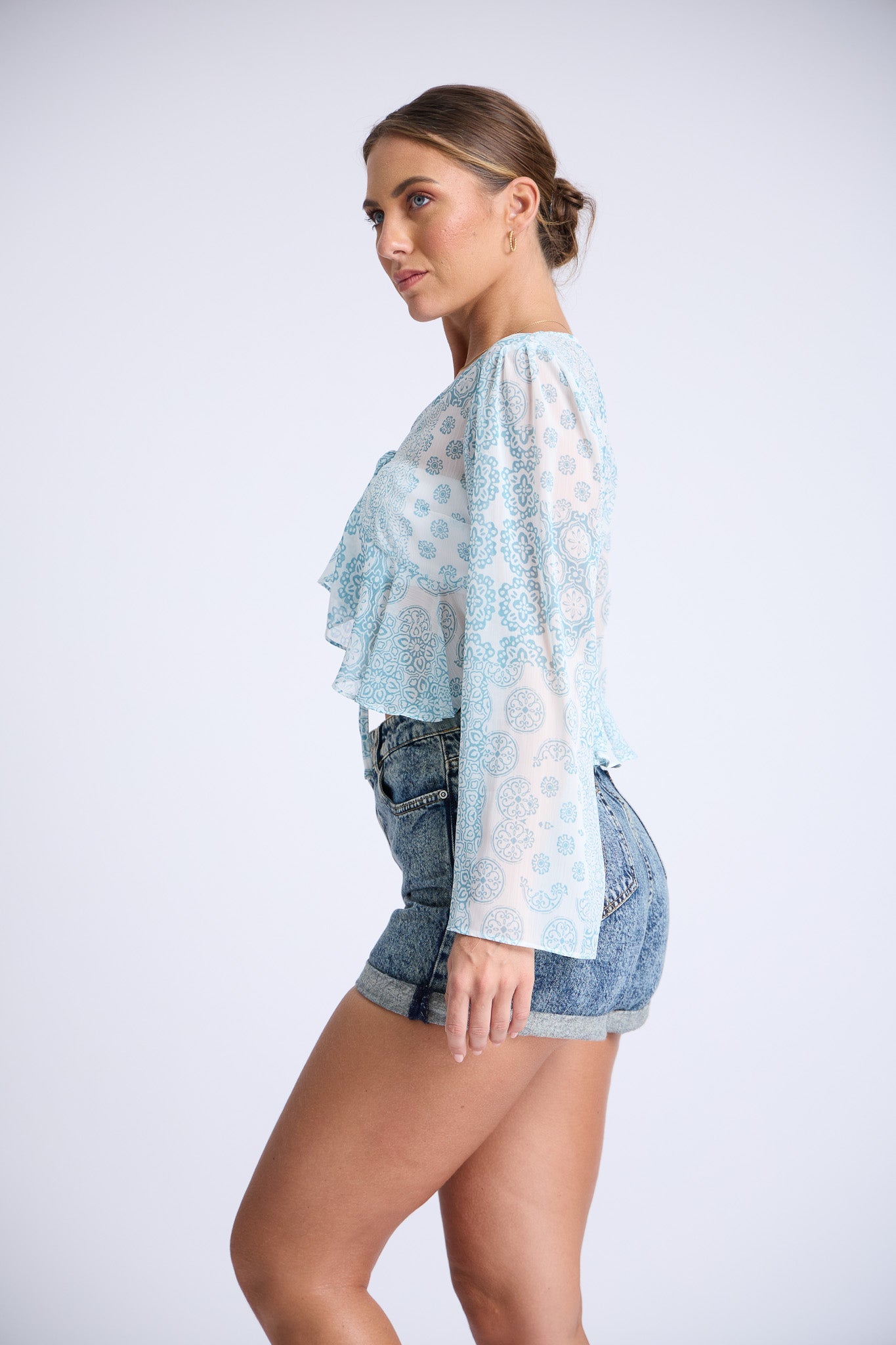 Frill Essence Long Sleeve Top