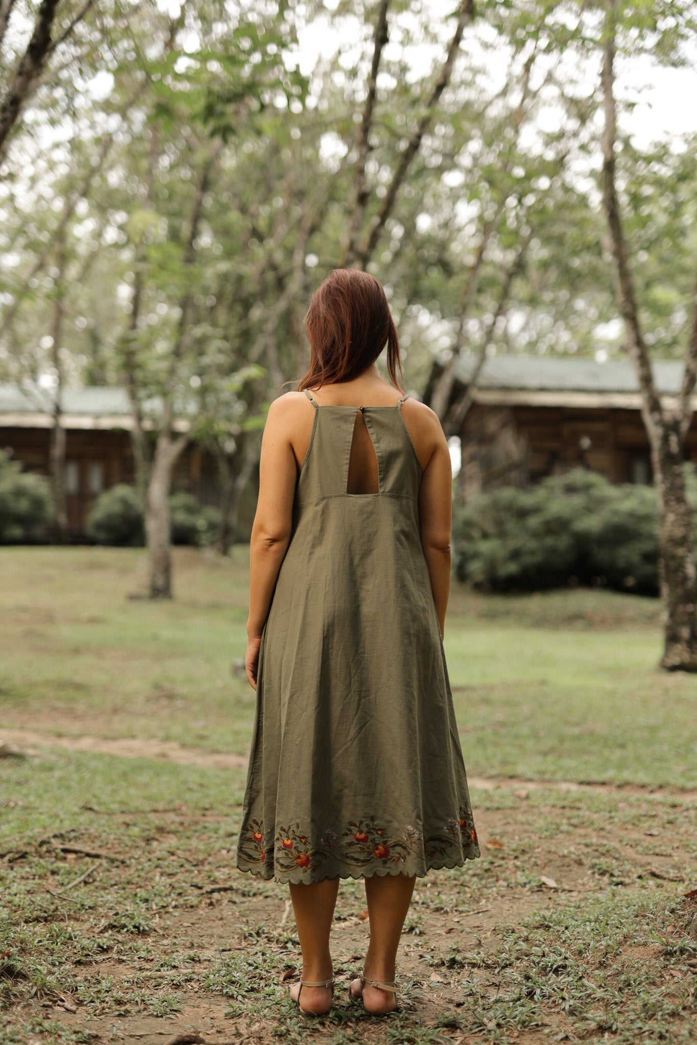 Mira Flor Linen Dress