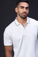 The Classic Contrast-Tipped Polo