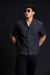 The Hexa Texture Button-Up