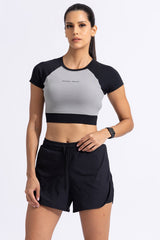 Blockburst Crop top W/ built in Bra