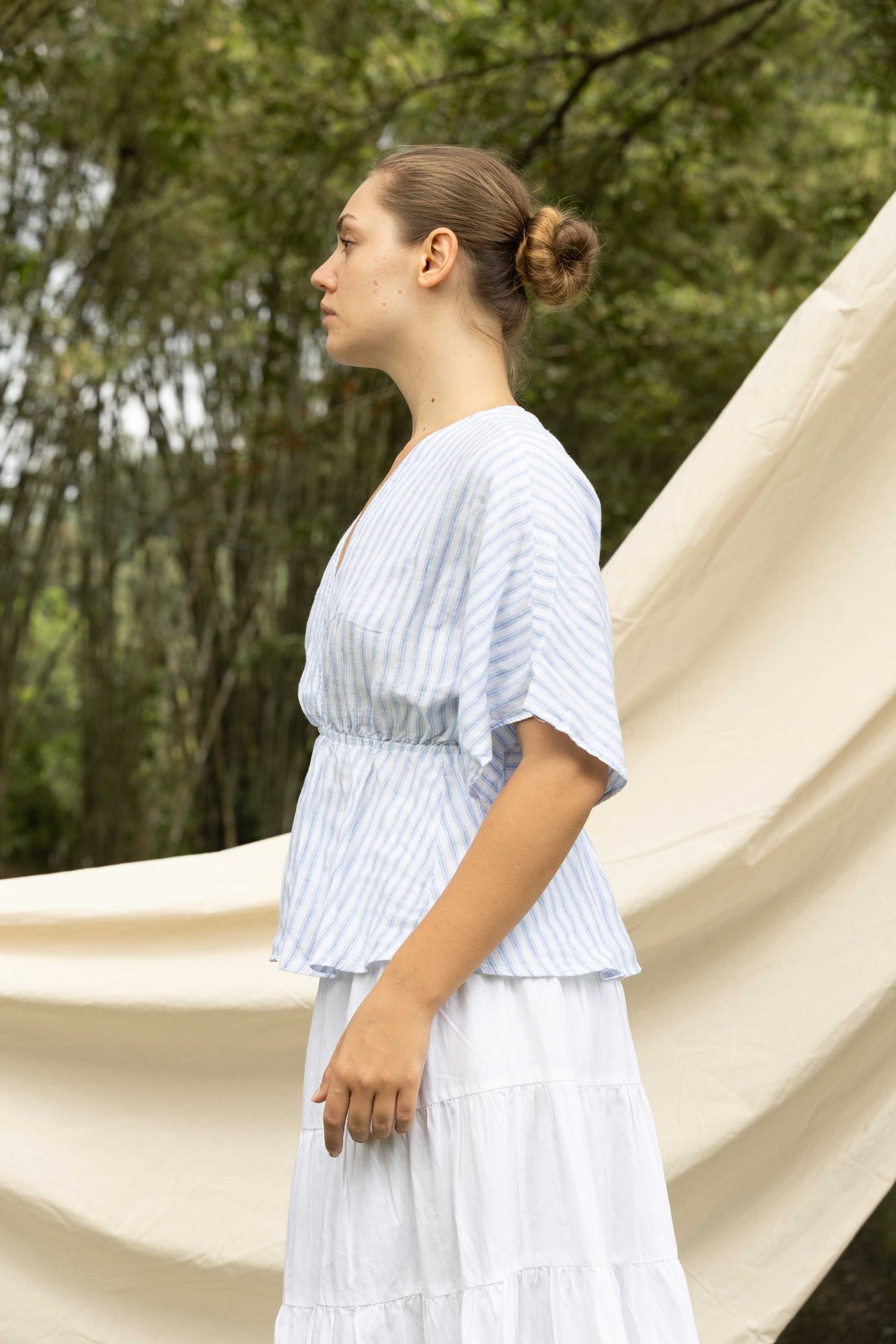 Soline Petal Linen Dress