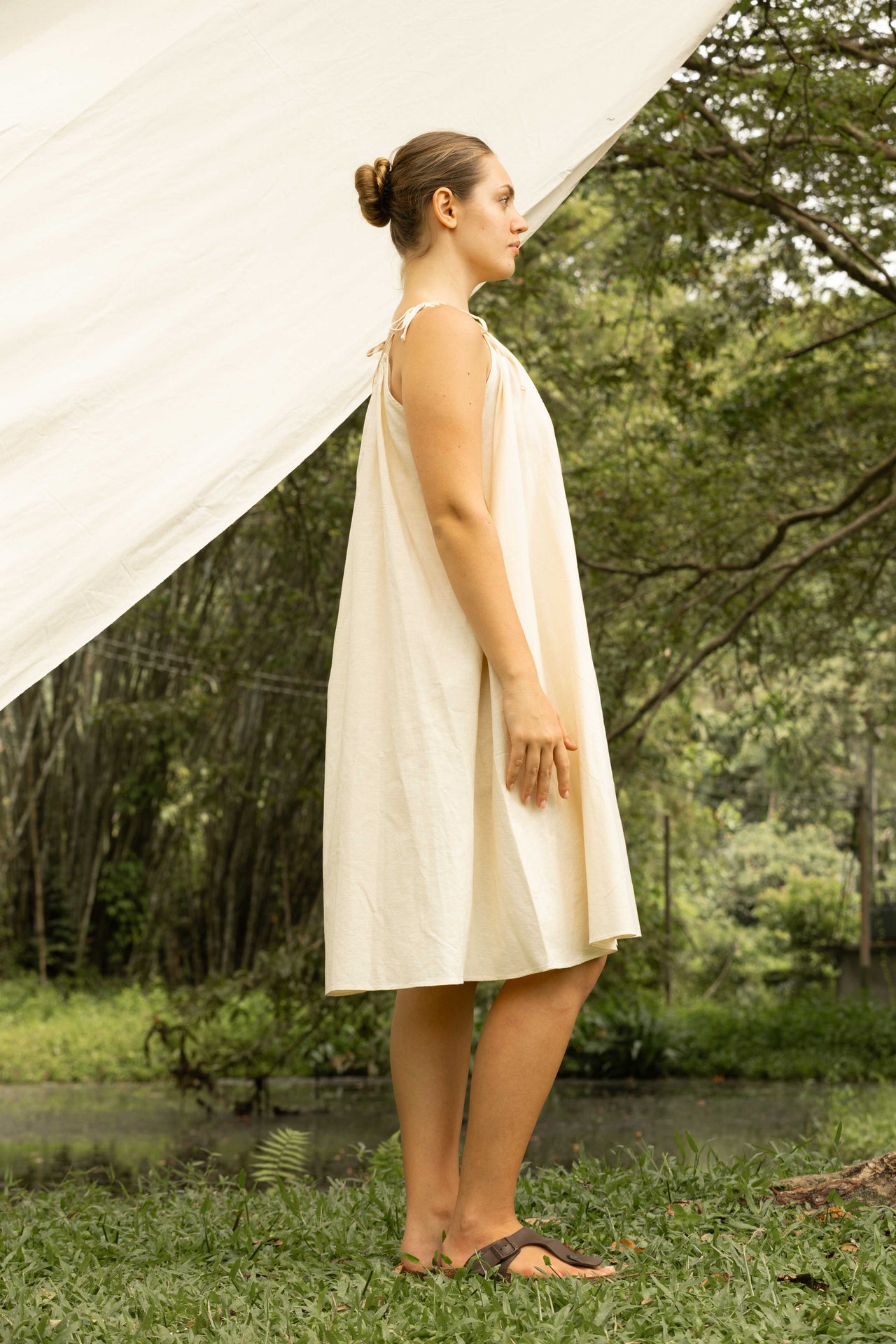 Lunara Bloom Linen Dress