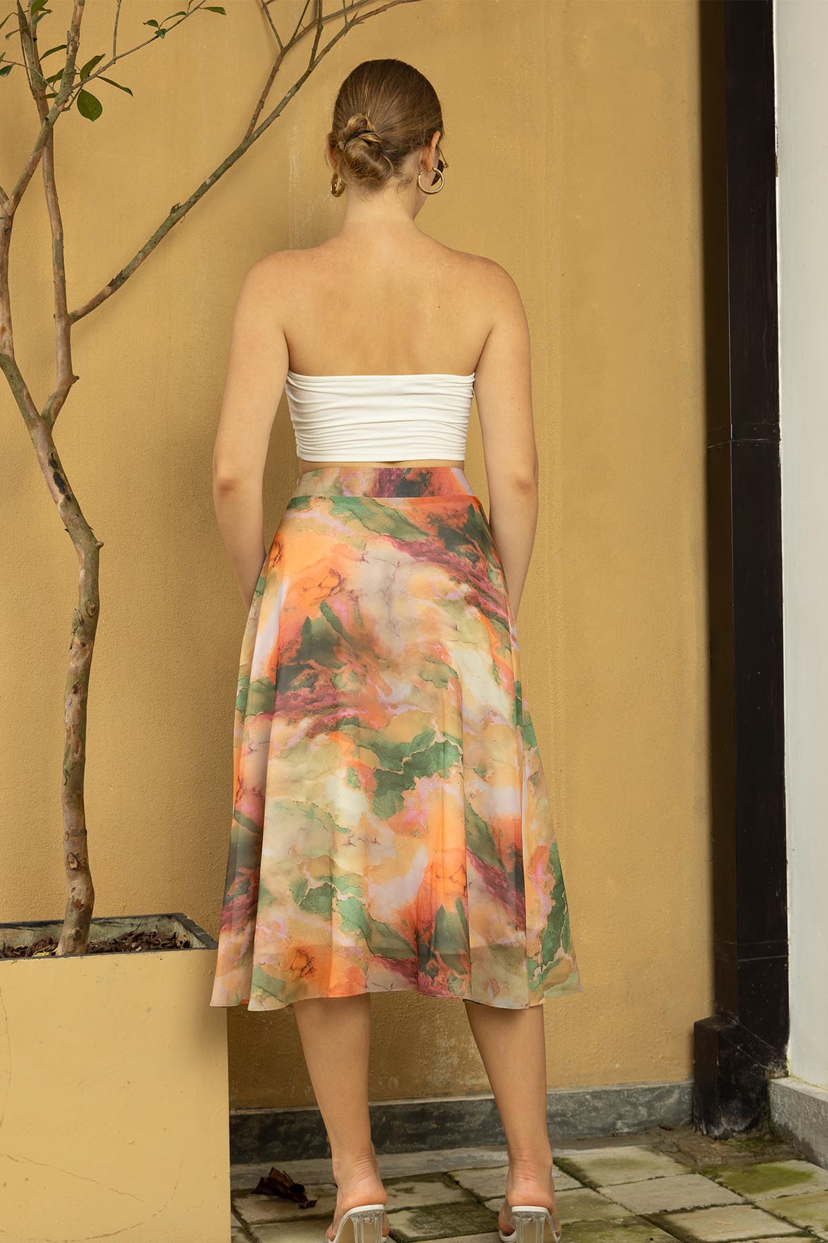 Catchy Sunset Ombre Skirt