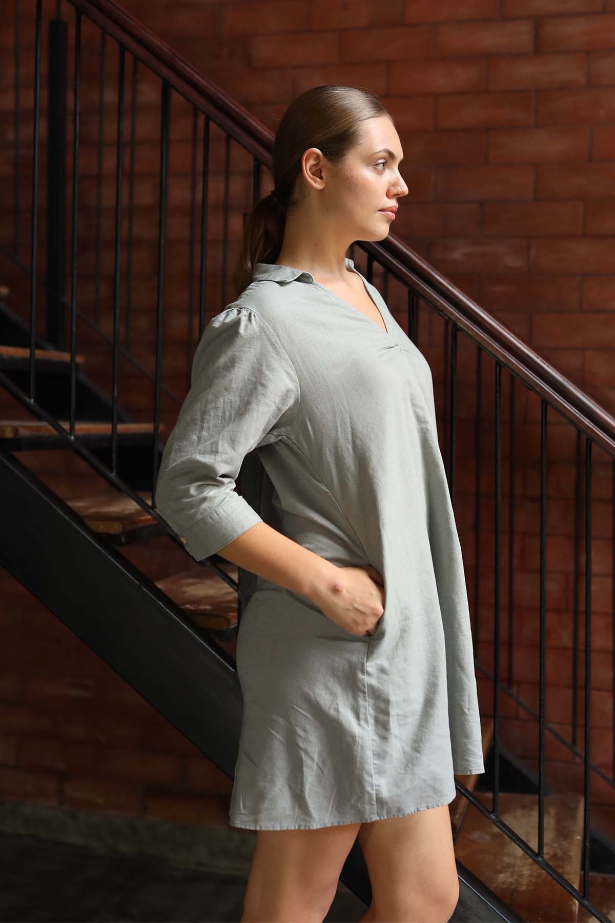 Relaxed Vibes Linen Dress