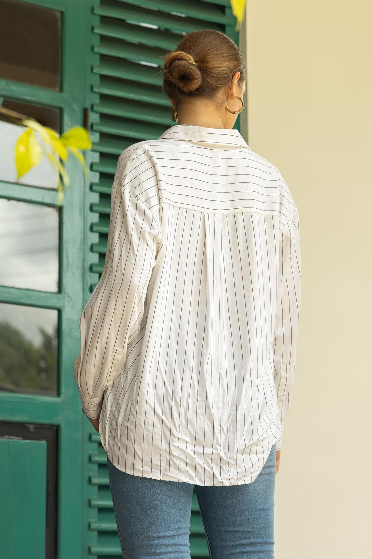 Chilling Day Oversized Linen Shirt