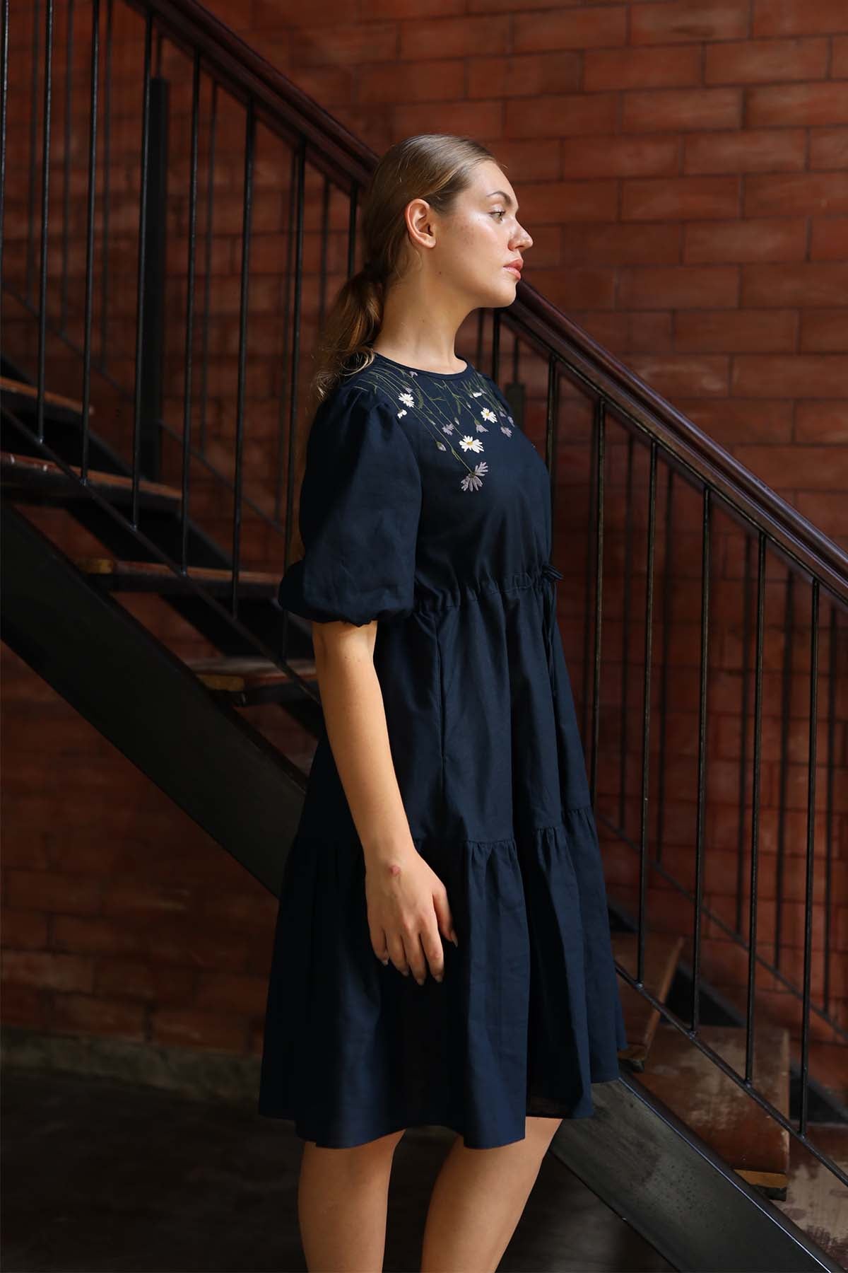 Graceful Weaves Linen Dress