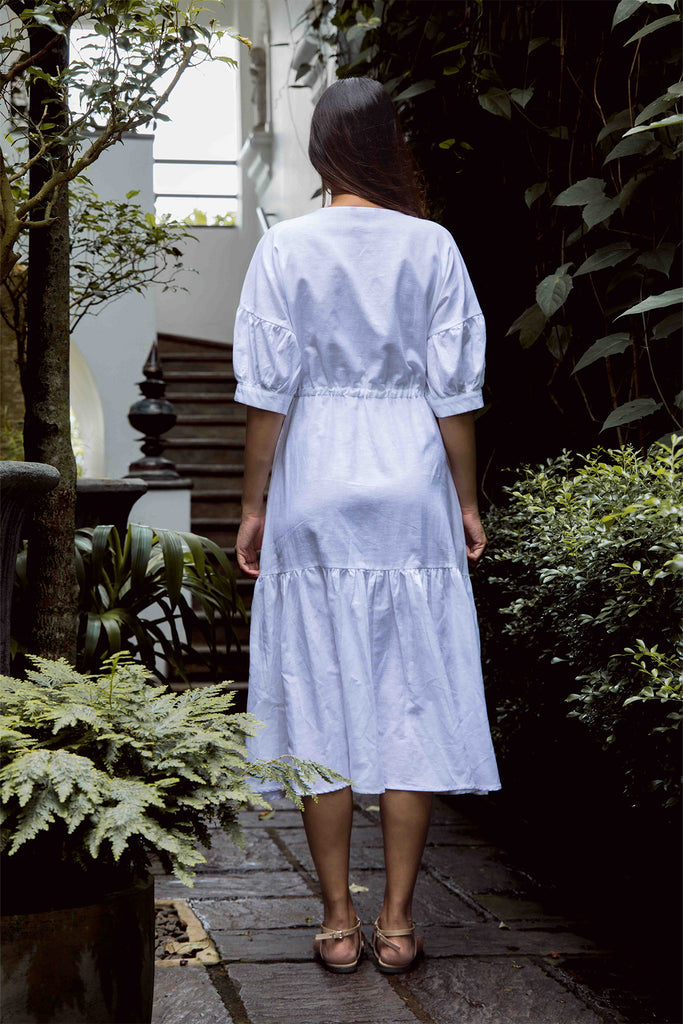 Serene Harmony Linen Dress