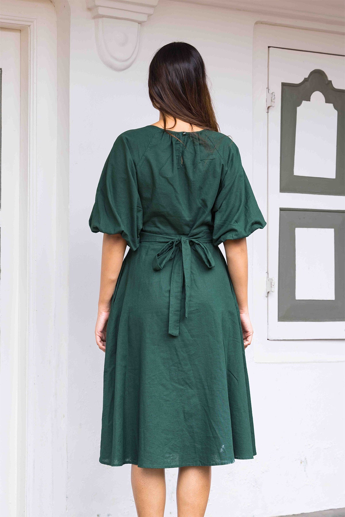 Island Ivy Linen Dress