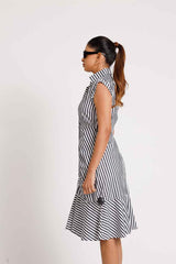 Emma Stripe Button Down Dress