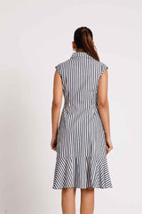 Emma Stripe Button Down Dress