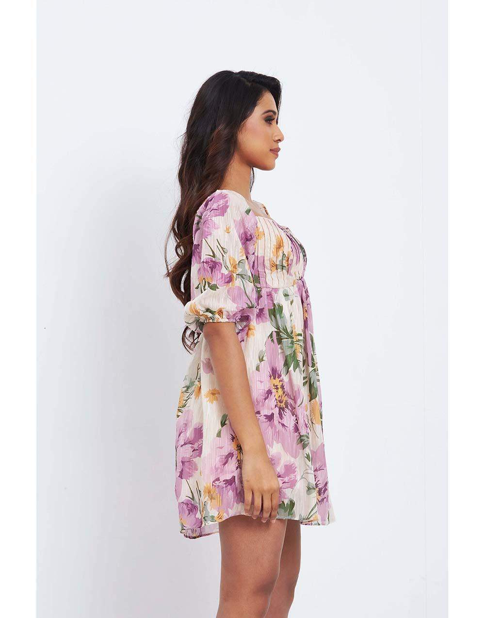 Laura Floral Short Dress