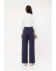 Contrast Wide Leg Pant