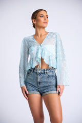 Frill Essence Long Sleeve Top