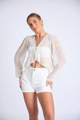 Frill Essence Long Sleeve Top