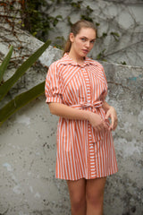 Sunset Stripes Short Dress