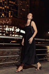 Noir Icon Maxi Dress