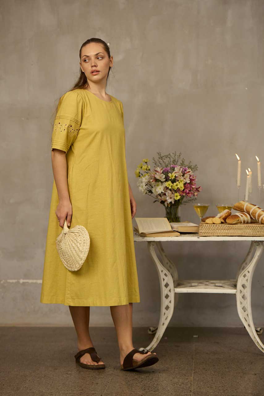 Seri Loom Linen Dress
