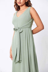 Julia Front Tie Midi Dress