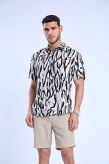 Summer Shirt Monochrome Waves