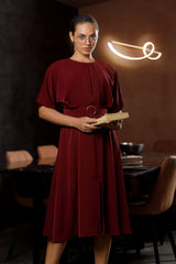 Crimson Serenity WW Dress