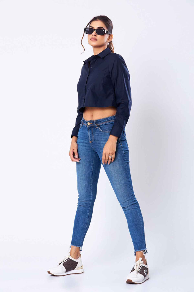 Kyra Long Sleeve Crop Top