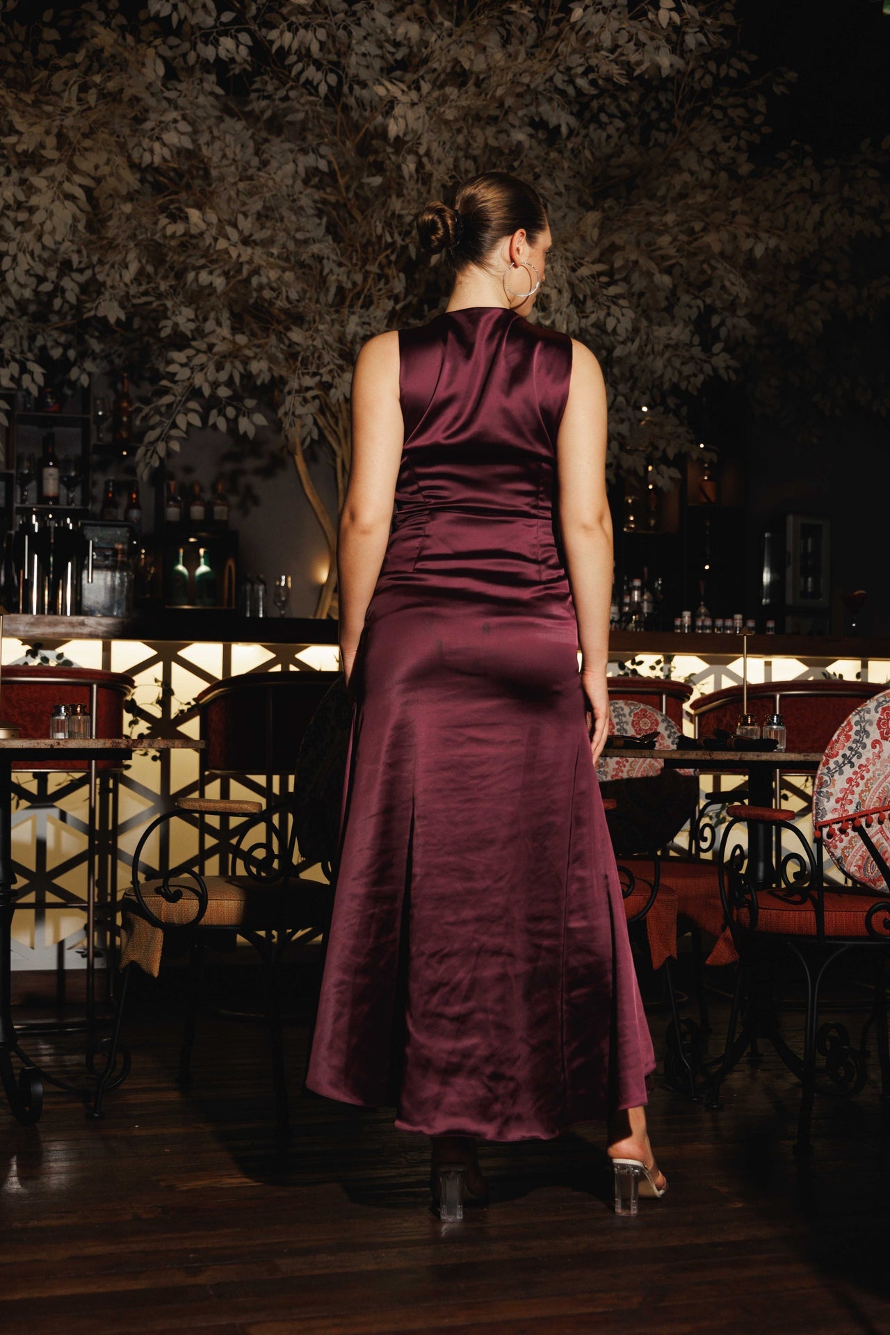 Ophelia Front-Slit Maxi Dress