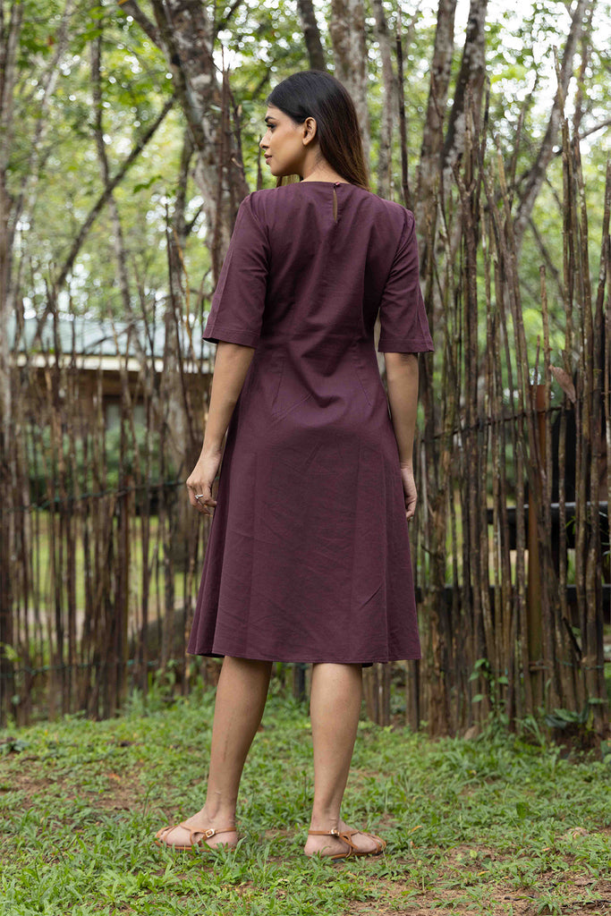 Pure Elegance Linen Dress